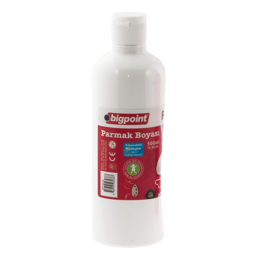 Bigpoint Parmak Boyası 500 ml Beyaz 3'lü Paket
