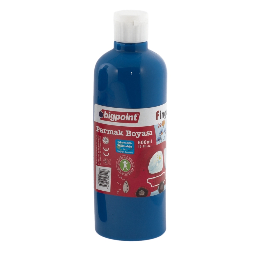 Bigpoint Parmak Boyası 500 ml Mavi X 3'lü Paket