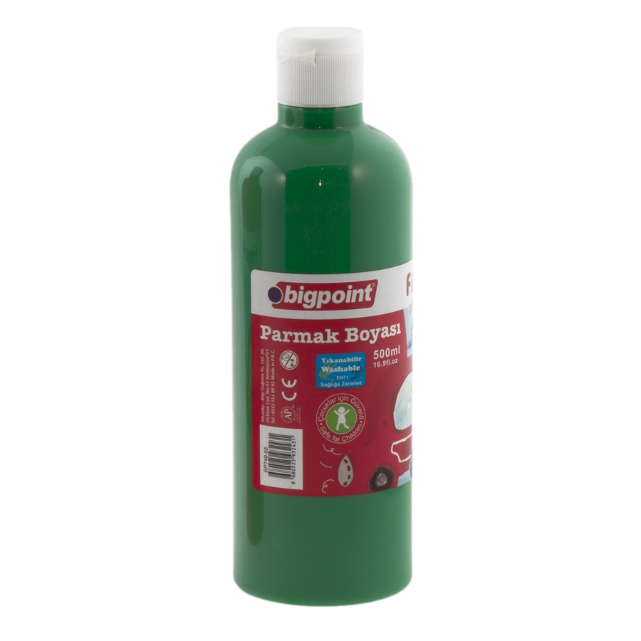 Bigpoint Parmak Boyası 500 ml Yeşil X 3'lü Paket