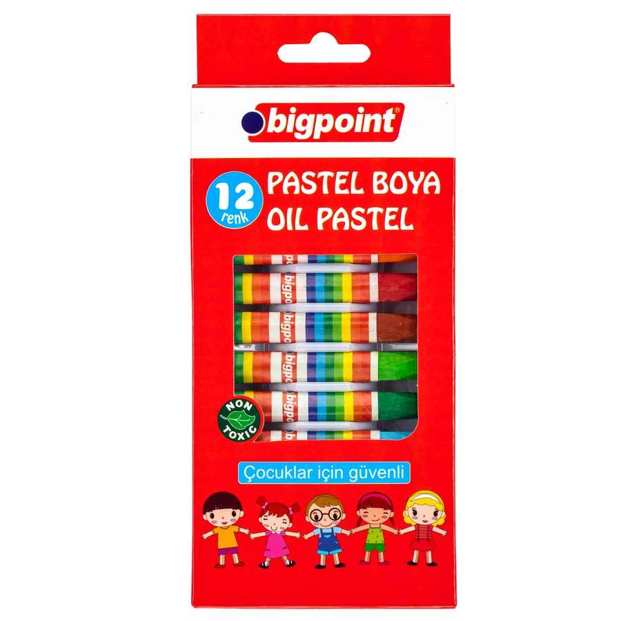 Bigpoint Pastel Boya 12 Renk 6'lı Pkaet