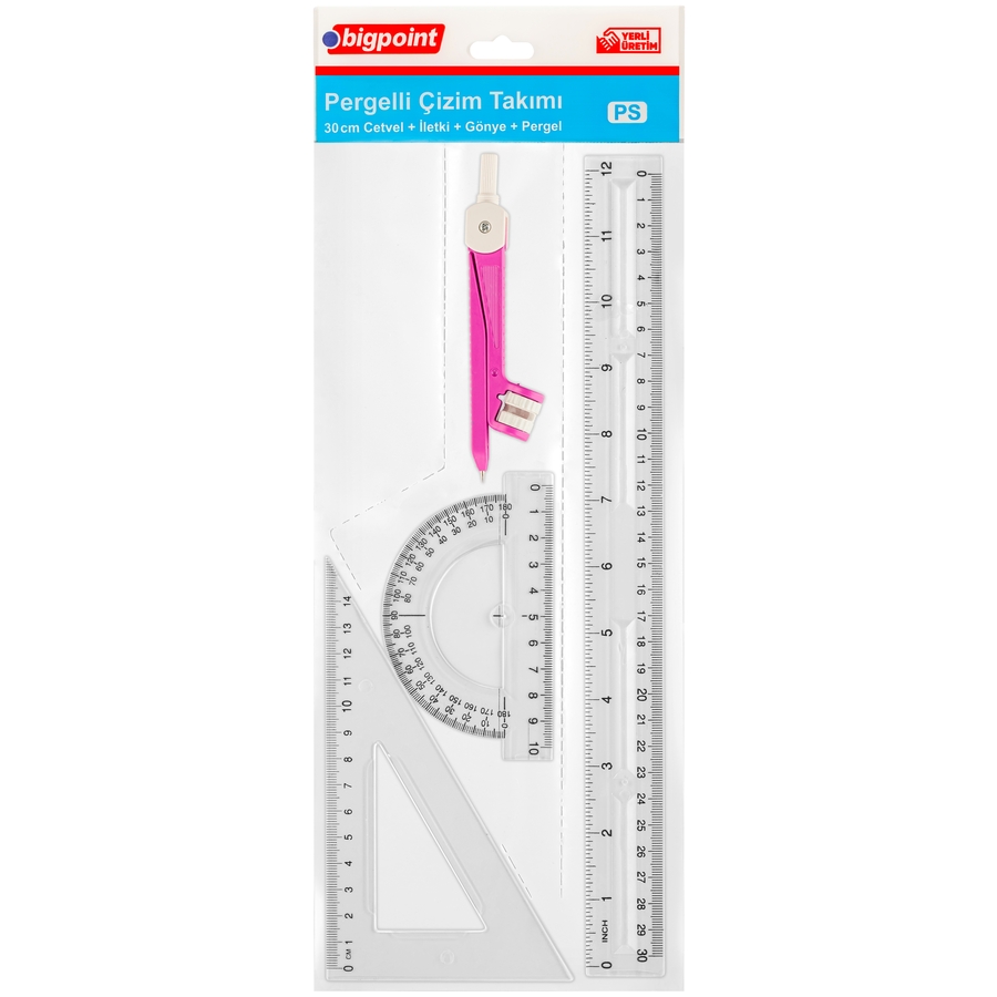 Bigpoint Pergelli Çizim Seti 30 cm 20'li Kutu