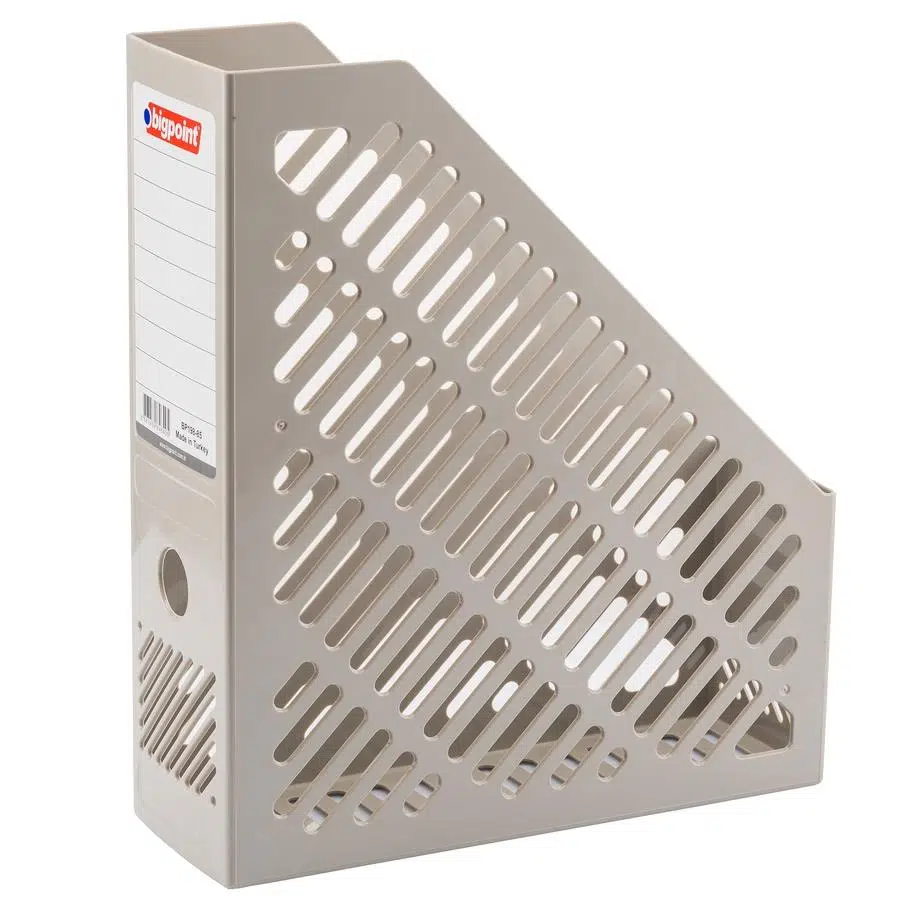 Bigpoint Plastik Kutu Klasör Gri x 4 Adet