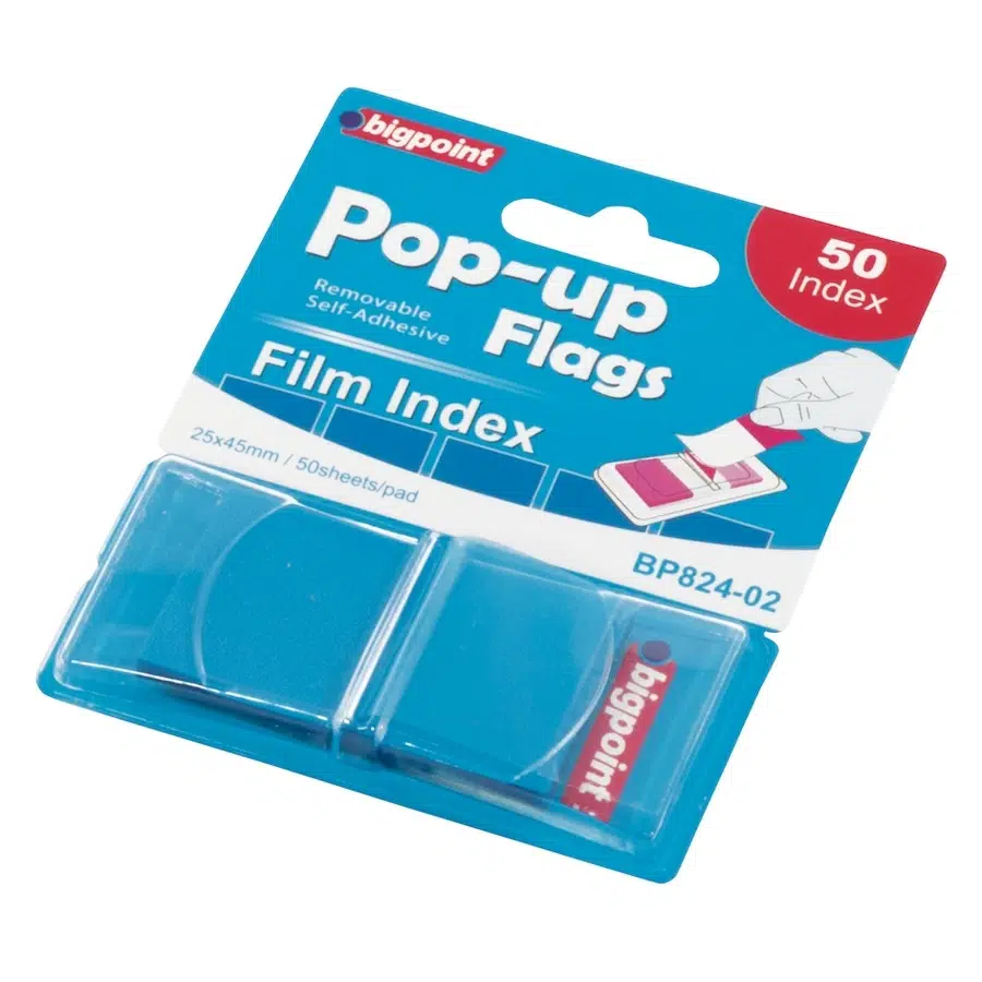 Bigpoint Pop-up Film Index Tekli Mavi x 24 Adet