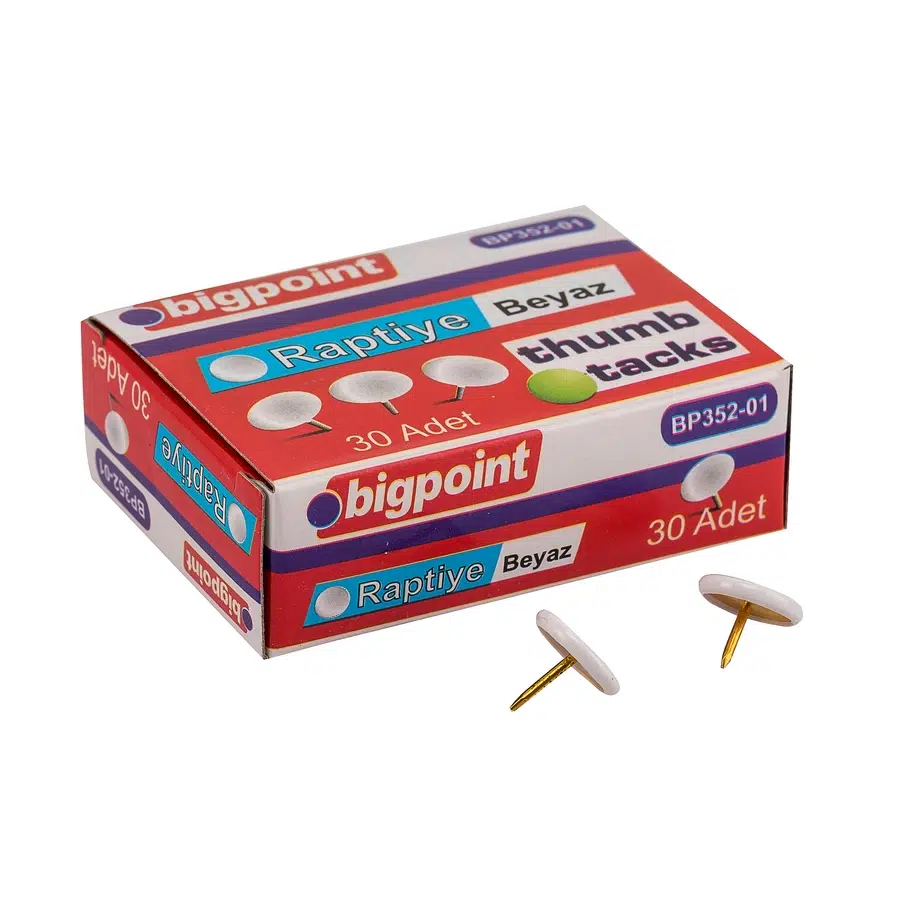 Bigpoint Renkli Raptiye Beyaz x 10 Adet