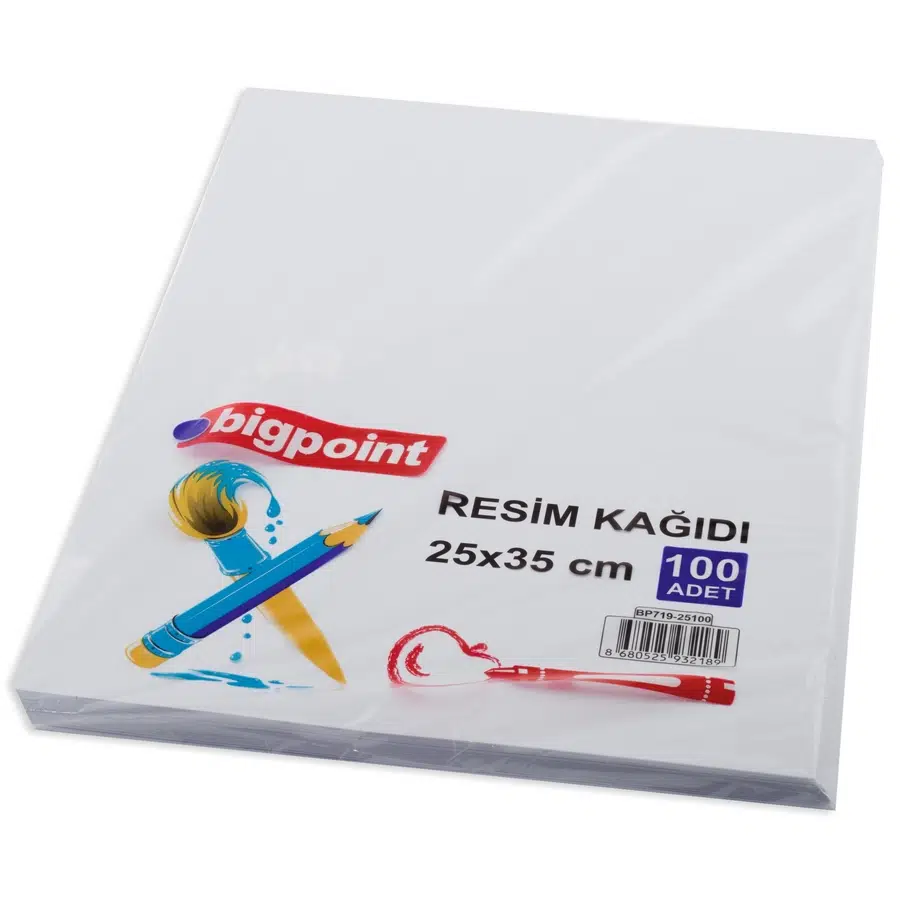 Bigpoint 120 Gram Resim Kağıdı 25x35cm 100'lü Paket
