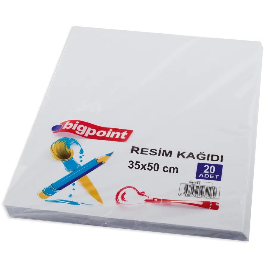 Bigpoint 120 Gram Resim Kağıdı 35x50cm 20'li Paket