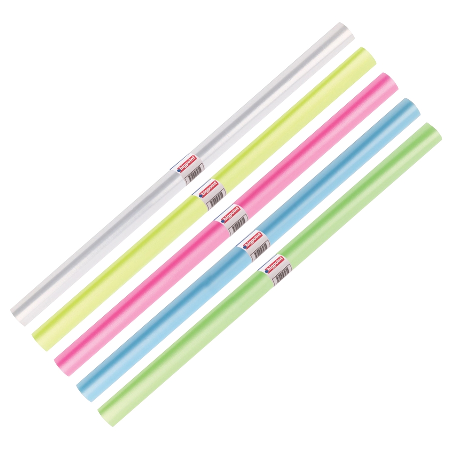 Bigpoint Şeffaf Renkli Rulo Kap 40 cm x 2 metre 150'li Stand