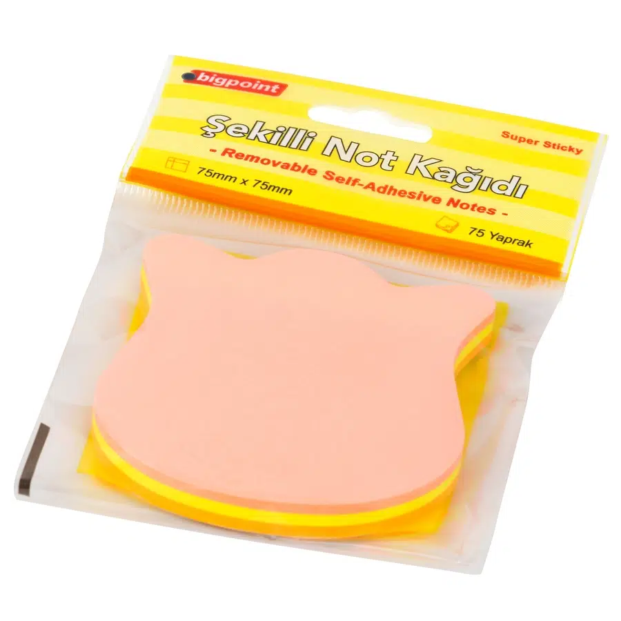 Bigpoint Şekilli Not Kağıdı Lale 75 Yaprak x 12 Adet