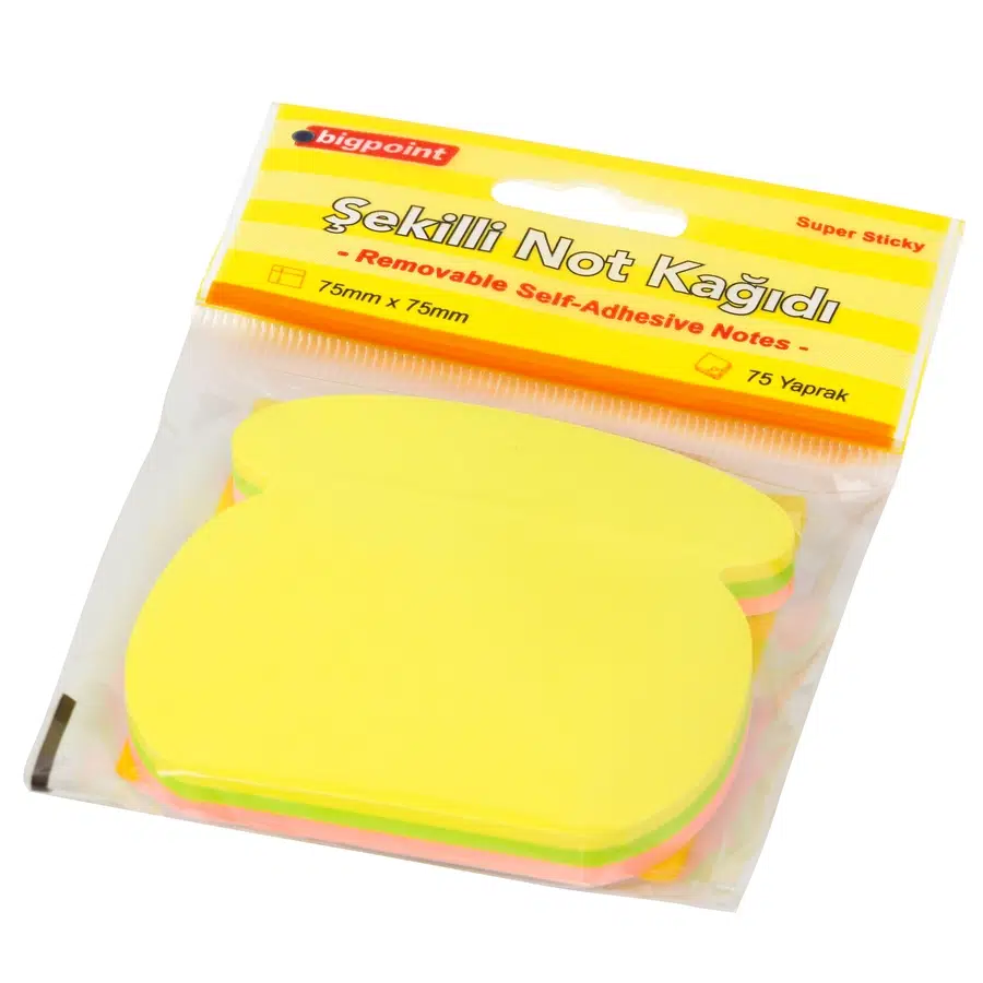 Bigpoint Şekilli Not Kağıdı Telefon 75 Yaprak x 12 Adet