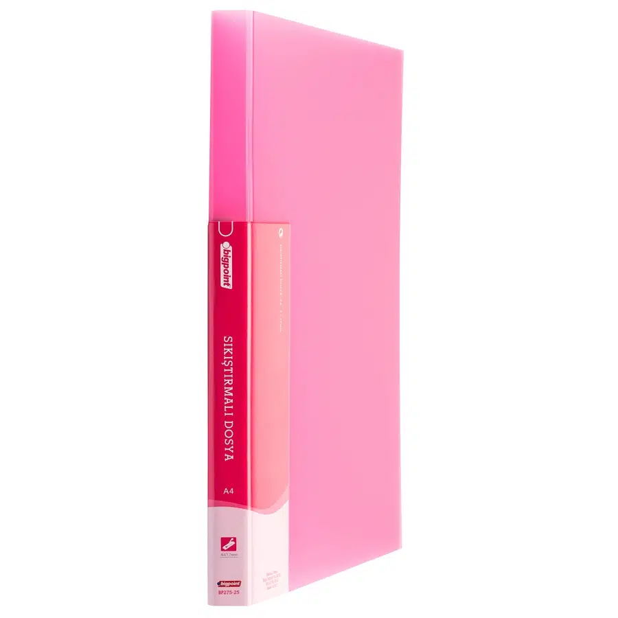 Bigpoint Sıkıştırmalı Dosya A4 Kırmızı X 2 Adet