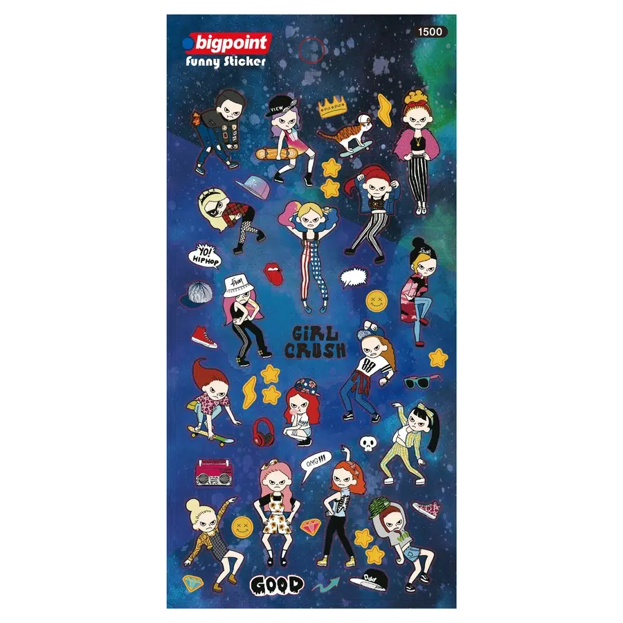 Bigpoint Sticker Çılgın Kızlar x 15 Adet