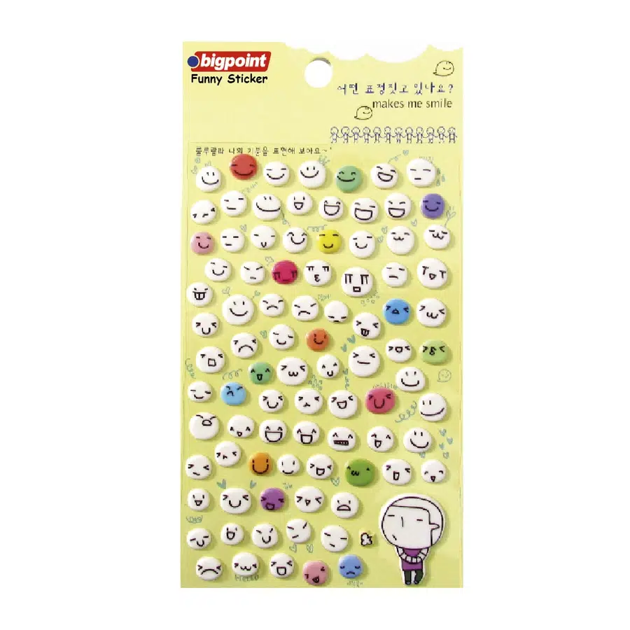Bigpoint Sticker Karışık Smile x 15 Adet