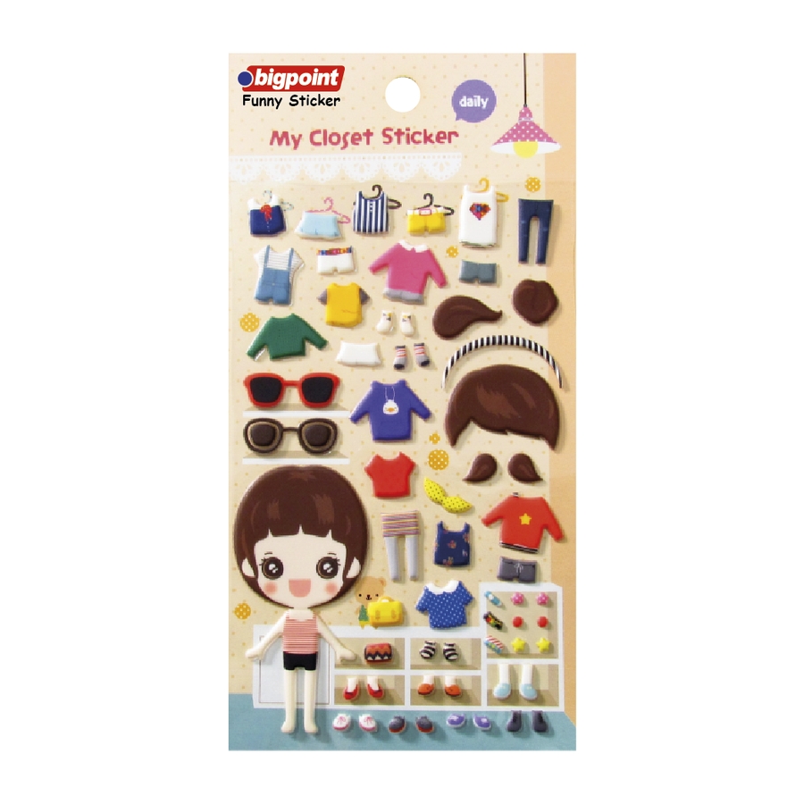 Bigpoint Sticker Kıyafet Giydir Daily 15'li Paket