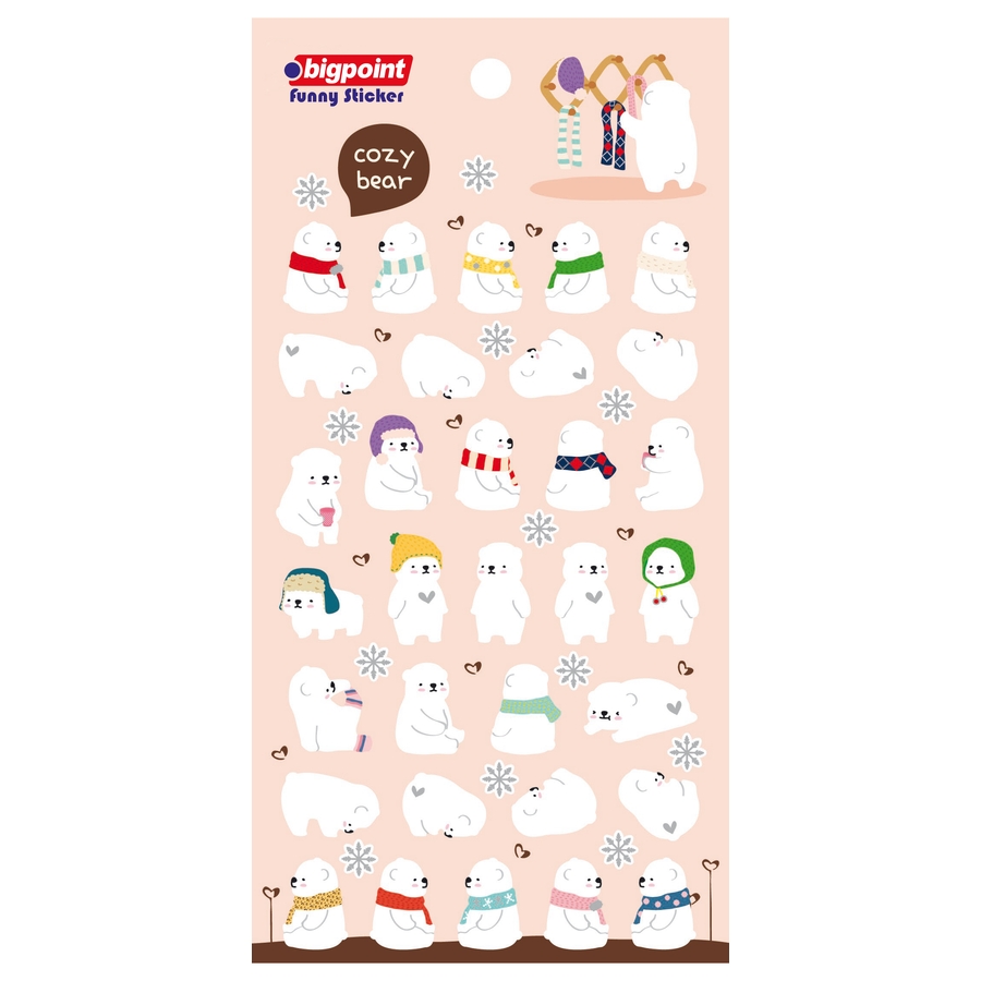 Bigpoint Sticker Kutup Ayıları 15'li Paket