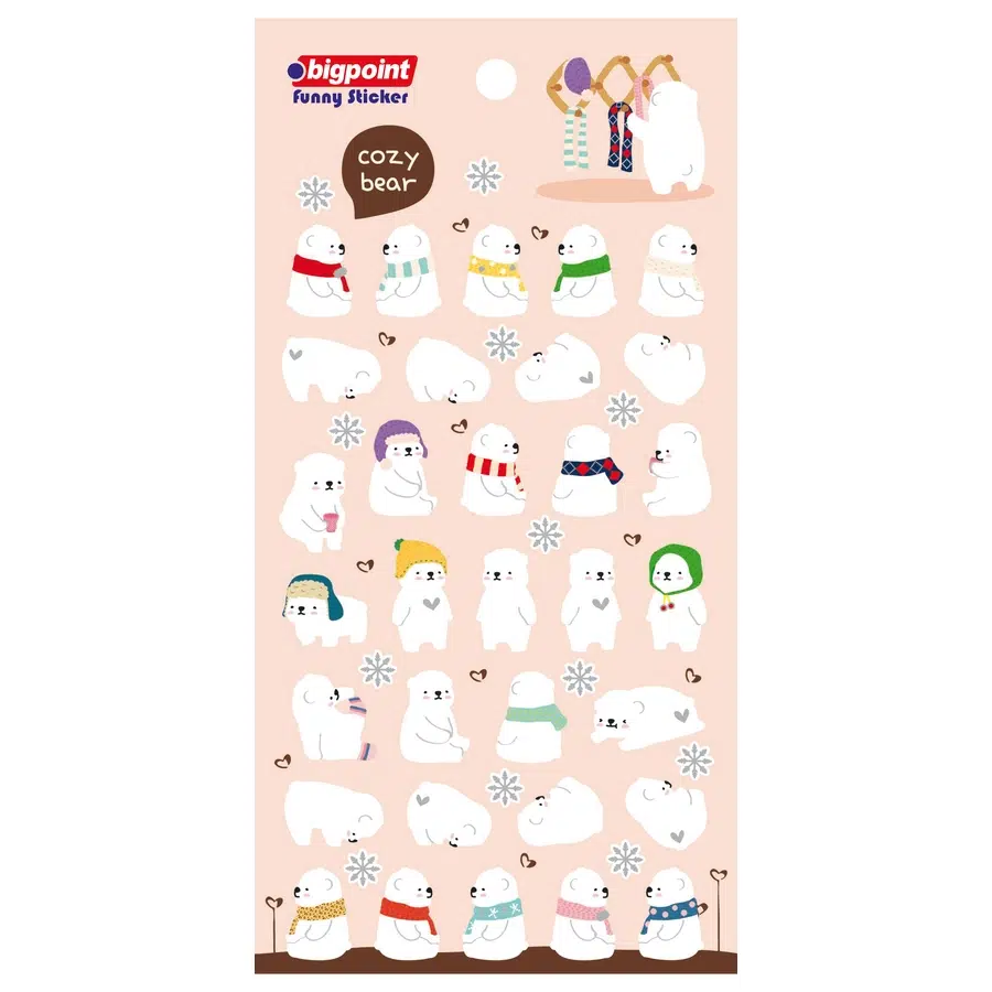 Bigpoint Sticker Kutup Ayıları x 15 Adet