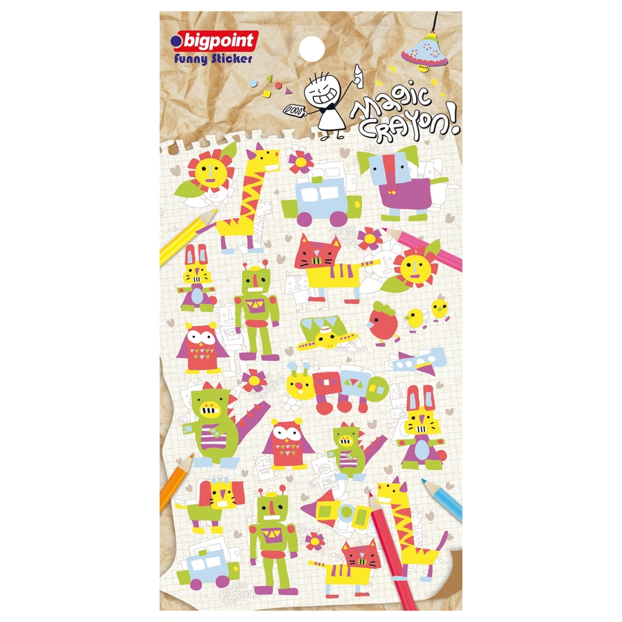 Bigpoint Sticker Magic Crayon 15'li Paket