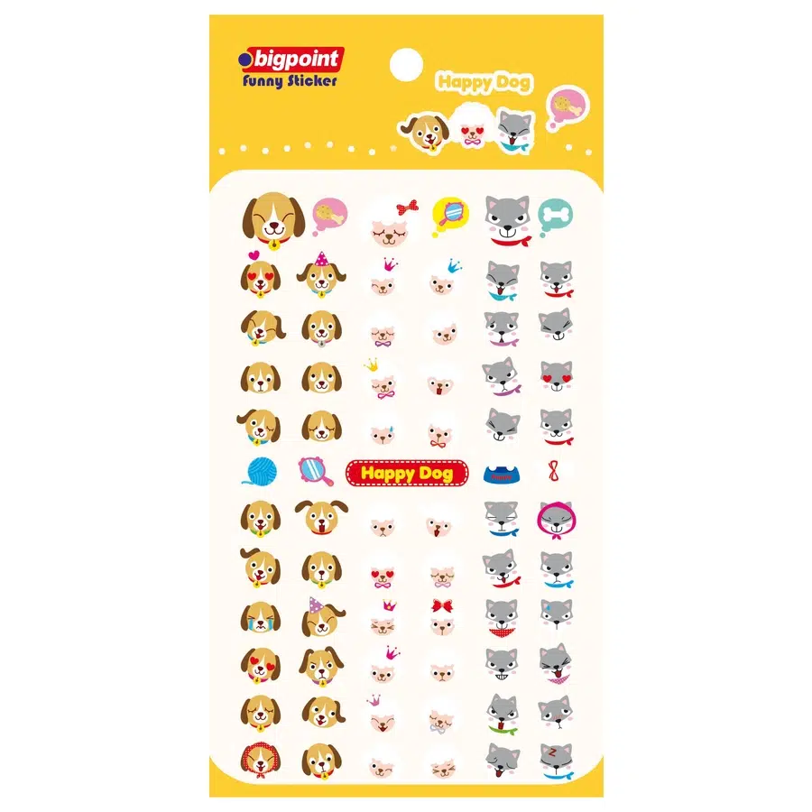 Bigpoint Sticker Mutlu Köpekler x 15 Adet