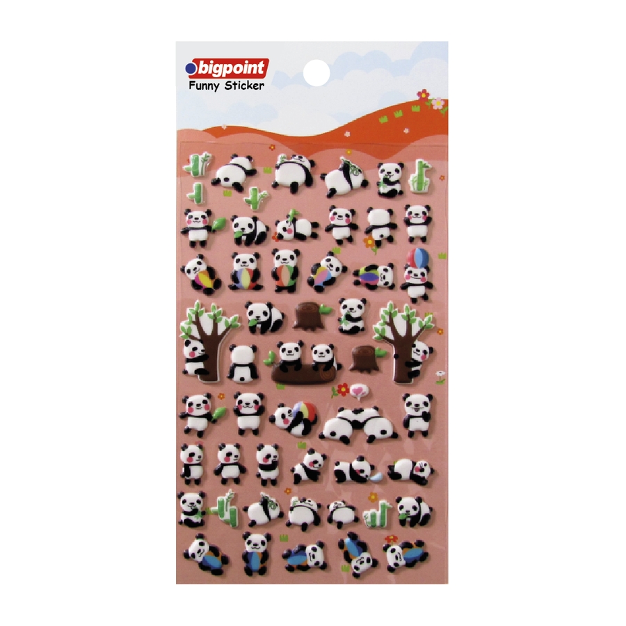 Bigpoint Sticker Pandalar 15'li Paket
