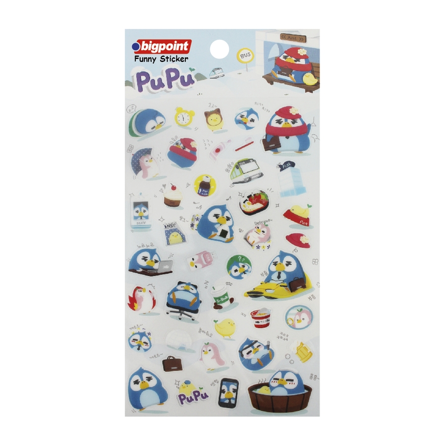 Bigpoint Sticker Penguen Pupu 15'li Paket