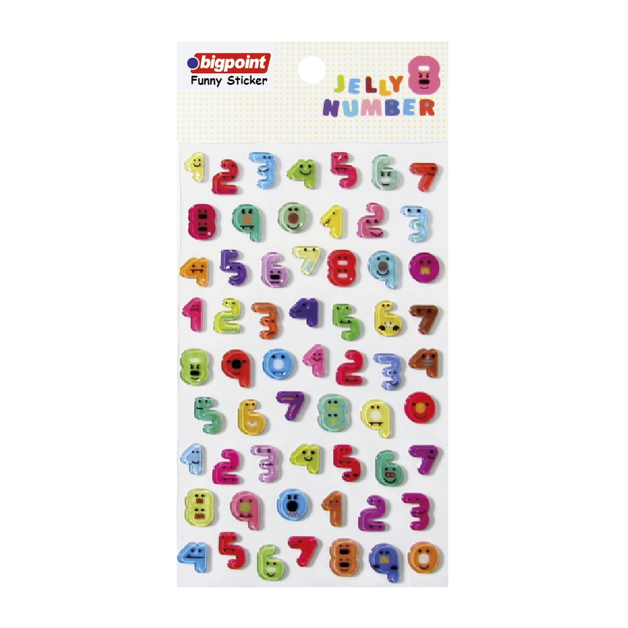 Bigpoint Sticker Rakamlar 15'li Paket