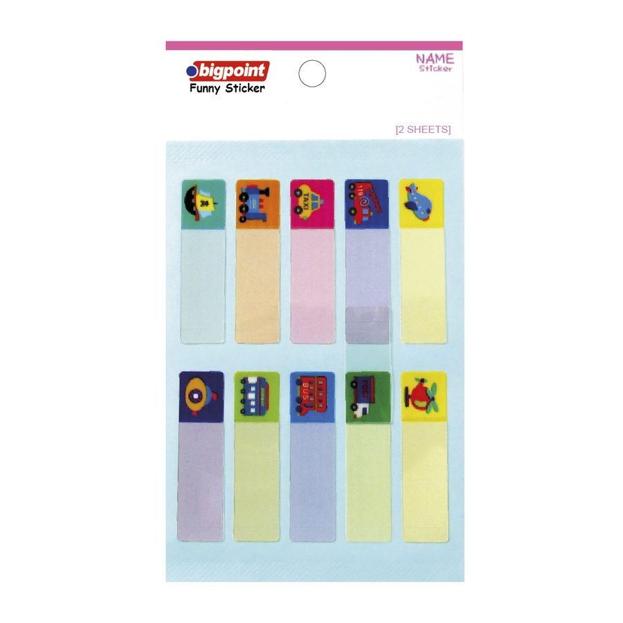Bigpoint Sticker School Ulaşım Araçları 2 Yaprak 15'li Paket
