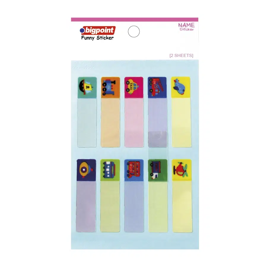 Bigpoint Sticker School Ulaşım Araçları 2 Yaprak x 15 Adet