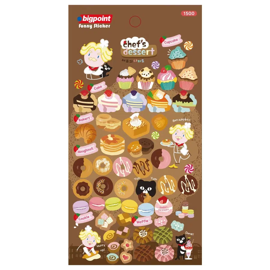 Bigpoint Sticker Şefin Tatlıları x 15 Adet