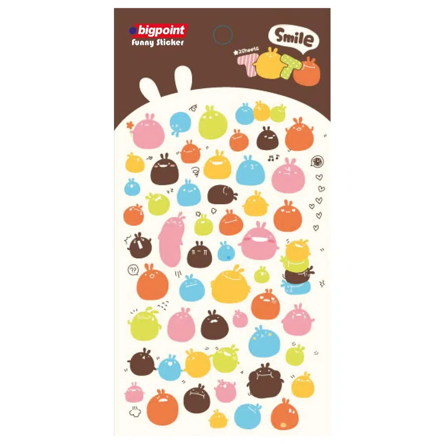 Bigpoint Sticker Toto Smile x 15 Adet