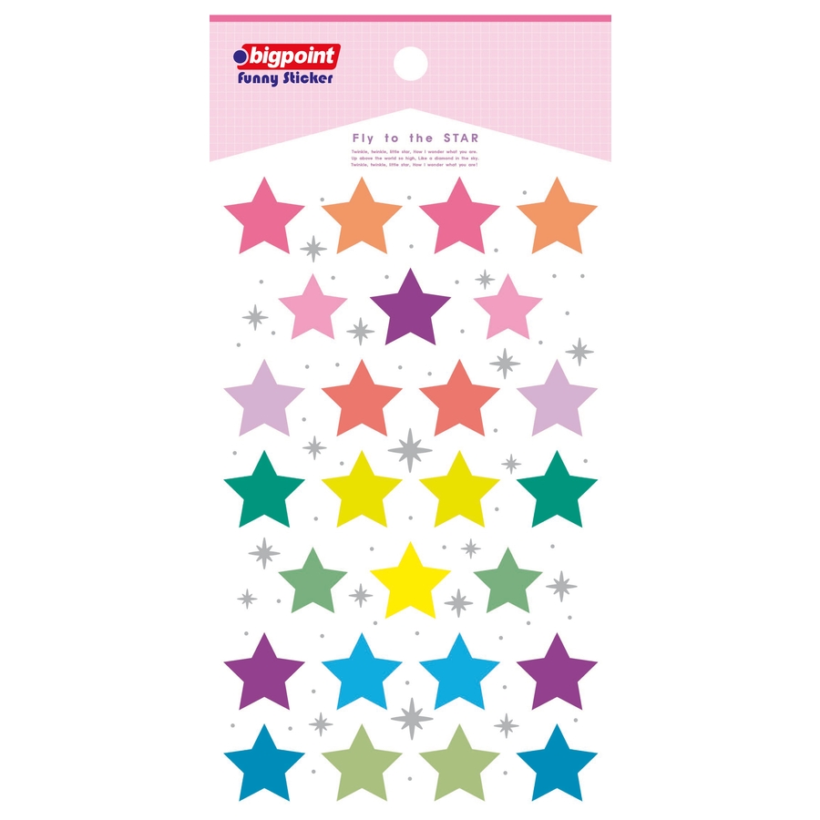 Bigpoint Sticker Uçan Yıldızlar 15'li Paket