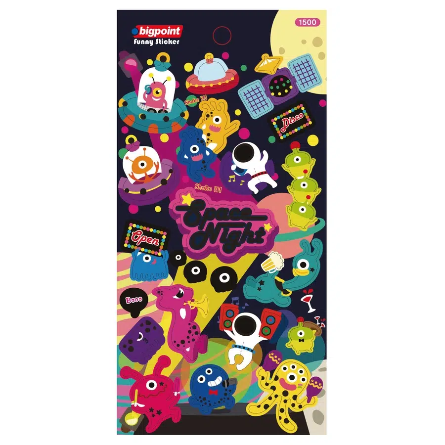 Bigpoint Sticker Uzay Gecesi x 15 Adet