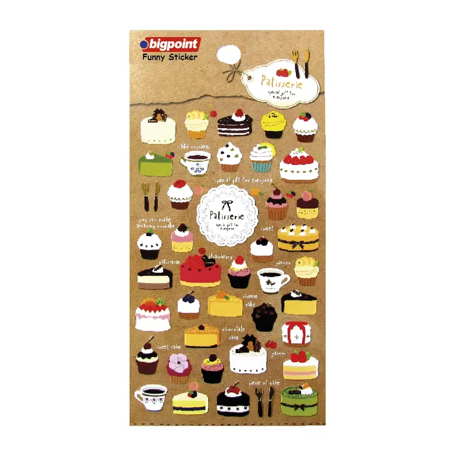 Bigpoint Sticker Yaldızlı Pastalar x 15 Adet