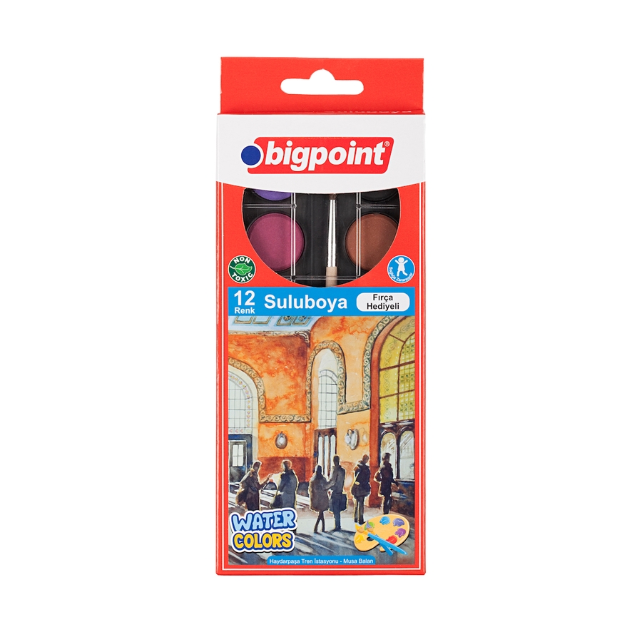 Bigpoint Suluboya 12 Renk 12'li Paket