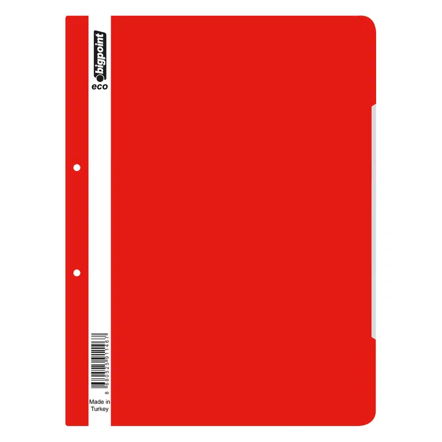 Bigpoint Telli Dosya Eco Kırmızı x 50 Adet