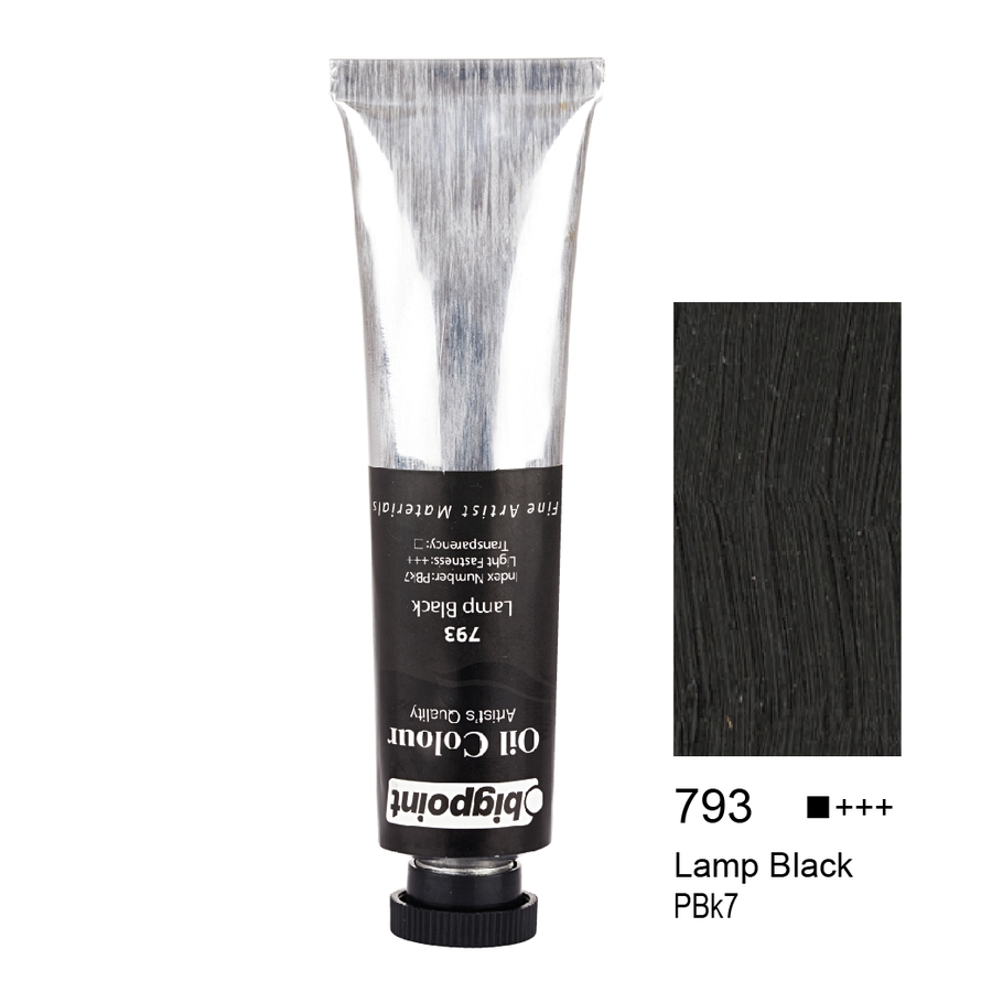 Bigpoint Yağlı Boya 45 ml Lamp Black 793 6'lı Kutu