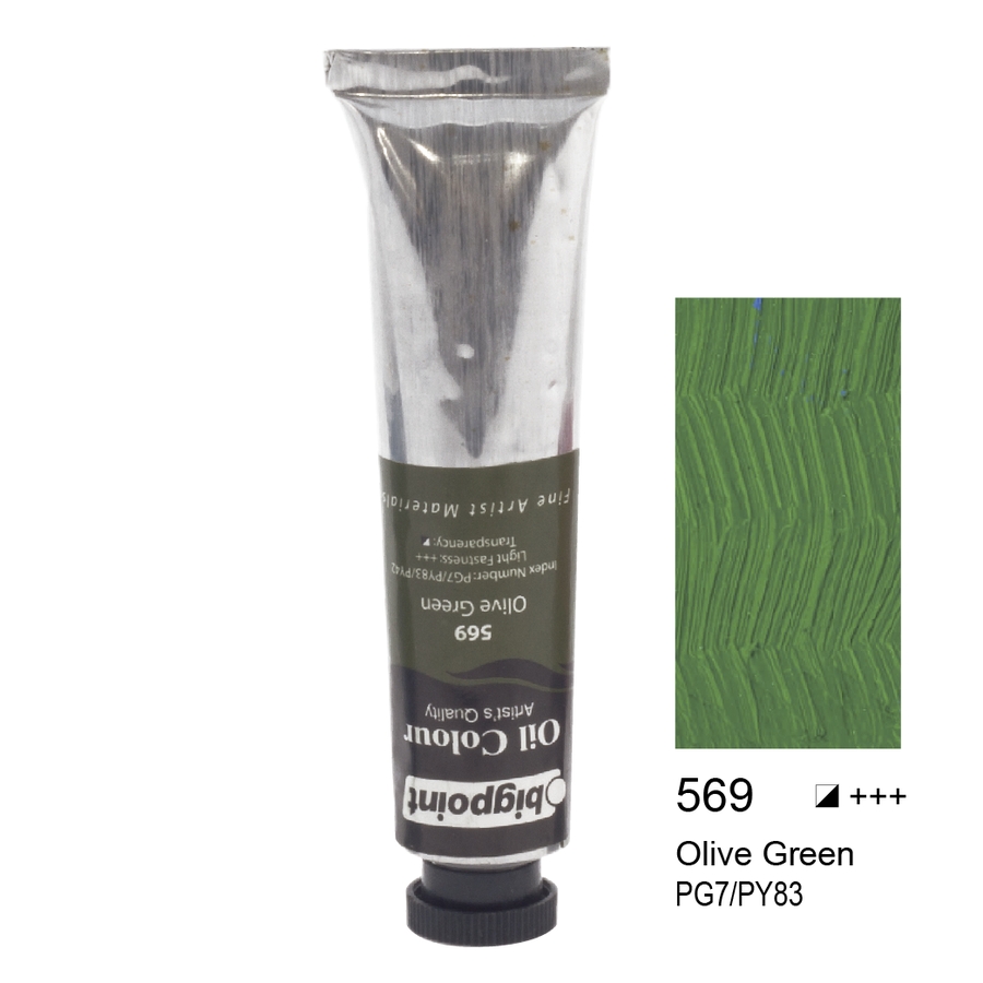 Bigpoint Yağlı Boya 45 ml Olive Green 569 6'lı Kutu