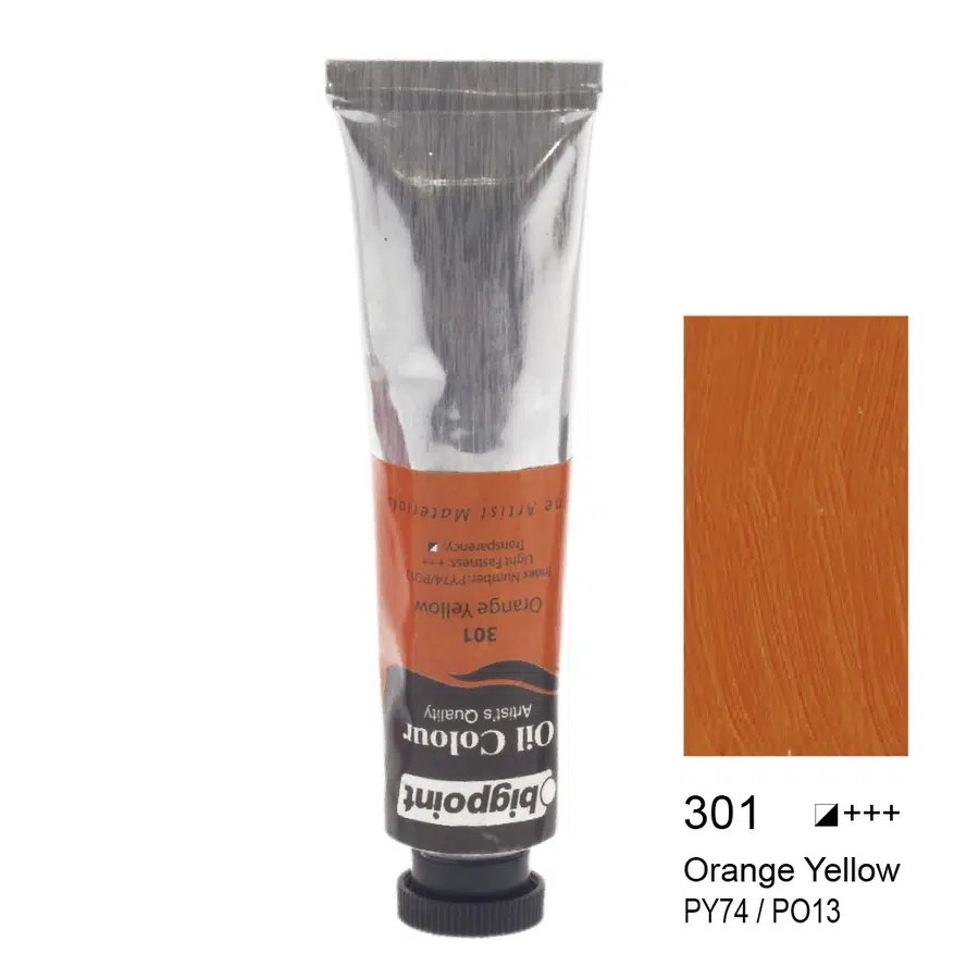 Bigpoint Yağlı Boya 45 ml Orange Yellow 301 6'lı Kutu