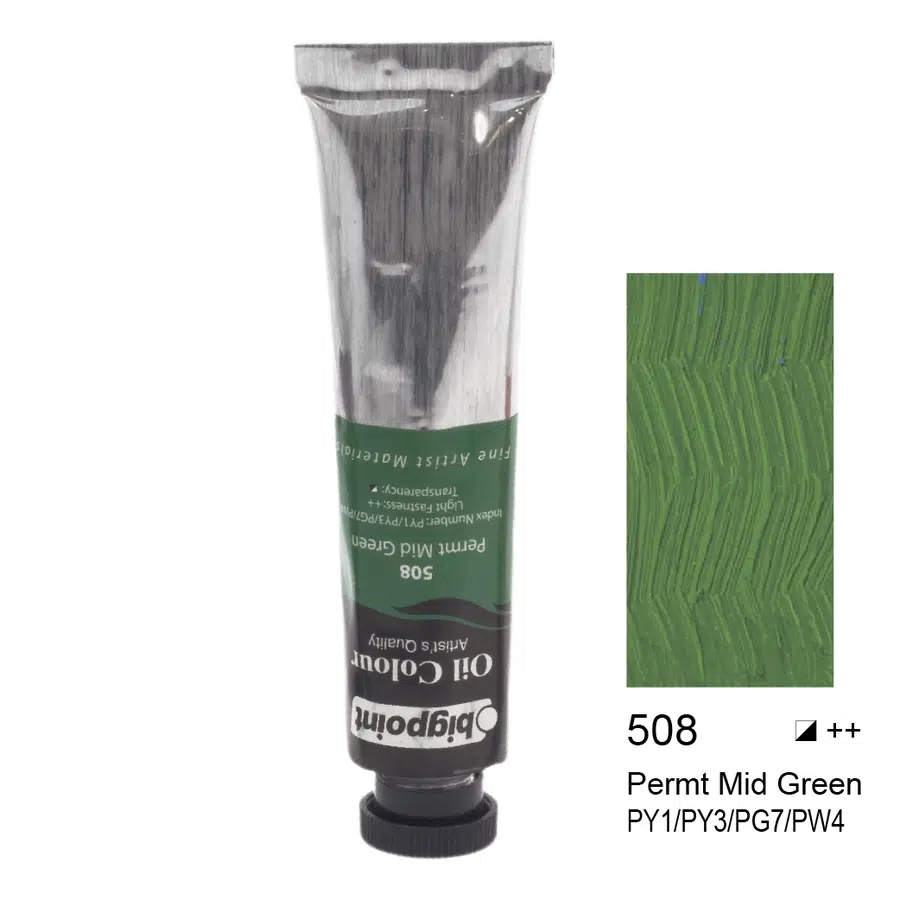 Bigpoint Yağlı Boya 45 ml Permt Middle Green 508 x 6 Adet