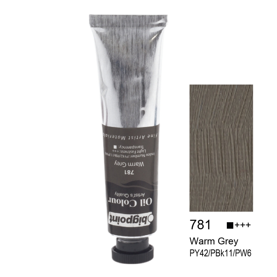 Bigpoint Yağlı Boya 45 ml Warm Grey 781 6'lı Kutu