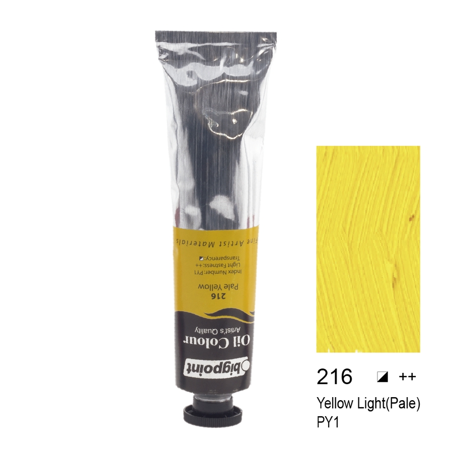 Bigpoint Yağlı Boya 45 ml Yellow Light(Pale) 216 6'lı Kutu