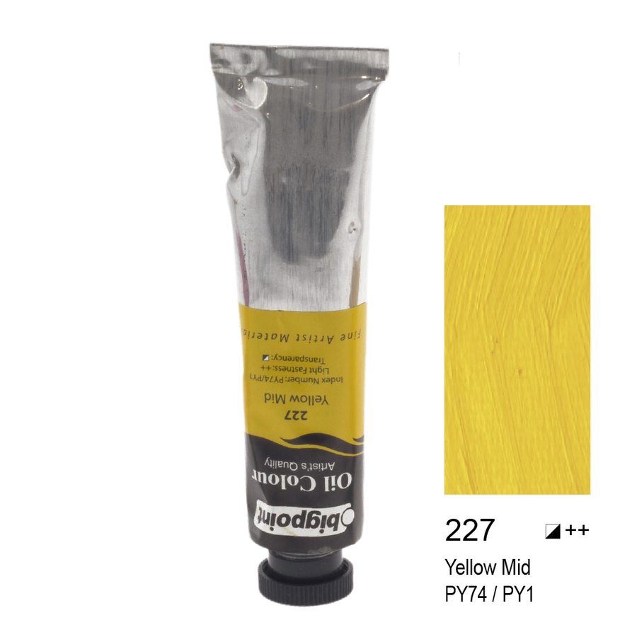 Bigpoint Yağlı Boya 45 ml Yellow Mid 227 6'lı Kutu