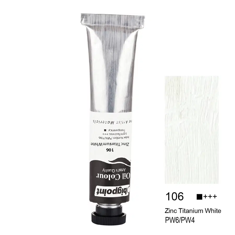 Bigpoint Yağlı Boya 45 ml Zinc Titanium White 106 x 6 Adet