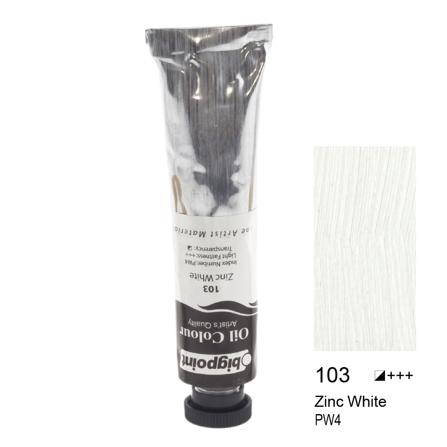 Bigpoint Yağlı Boya 45 ml Zinc White 103 6'lı Kutu