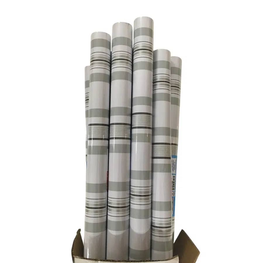 Bigpoint Yapışkanlı Folyo 2m Çizgili Desen No:100 x 12 Rulo