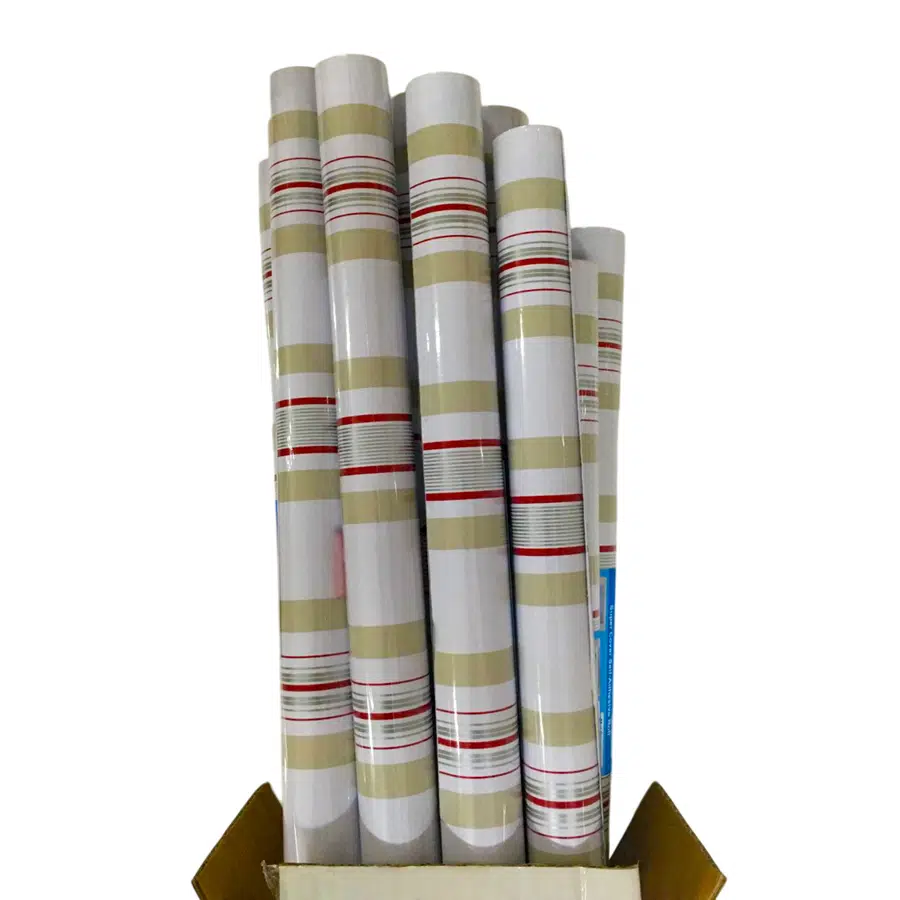 Bigpoint Yapışkanlı Folyo 2m Çizgili Desen No:101 x 12 Rulo