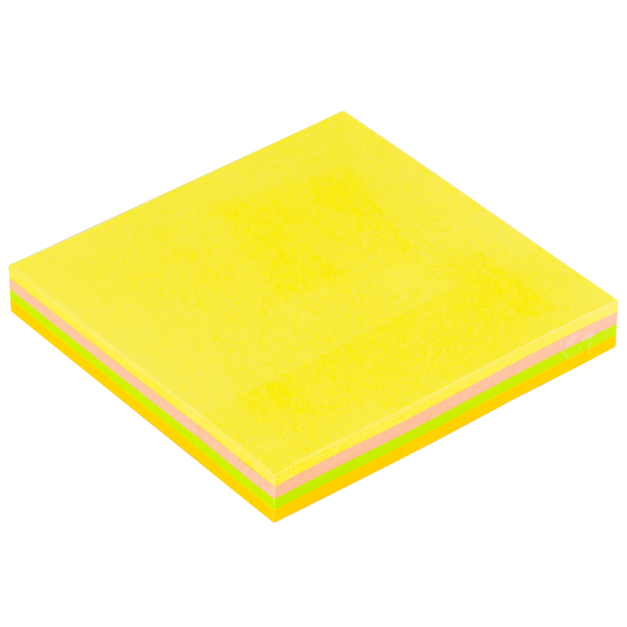 Bigpoint Yapışkanlı Not Kağıdı 75x75mm Neon 4 Renkli 12'li Paket