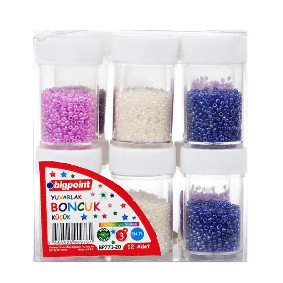 Bigpoint Yuvarlak Boncuklar (Küçük Boy) x 12 Adet