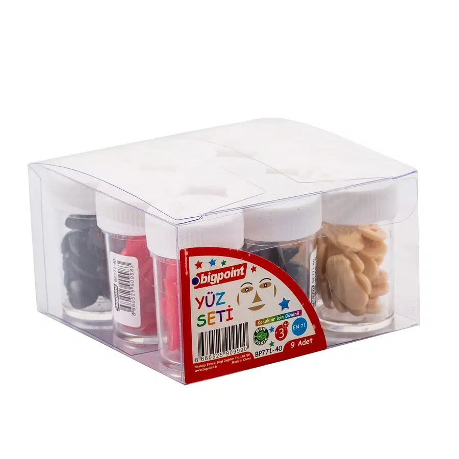 Bigpoint Yüz Seti (Ağız + Kulak + Burun + Kaş) x 9 Adet