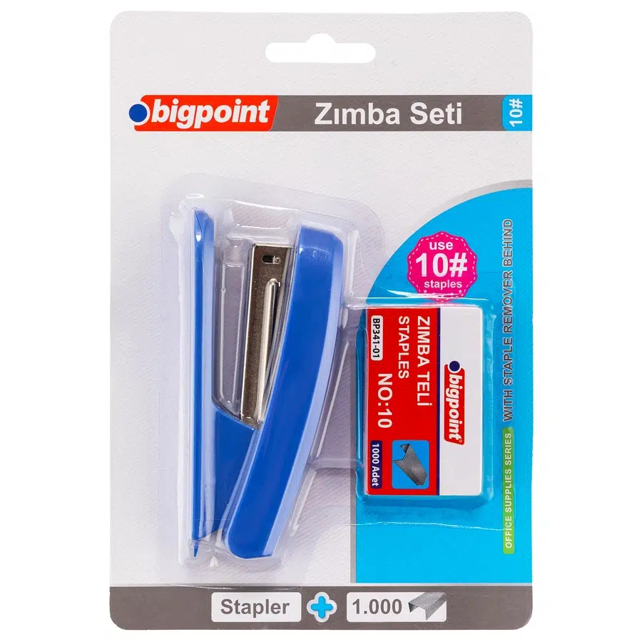 Bigpoint Zımba Makinesi Seti No:10 Mavi